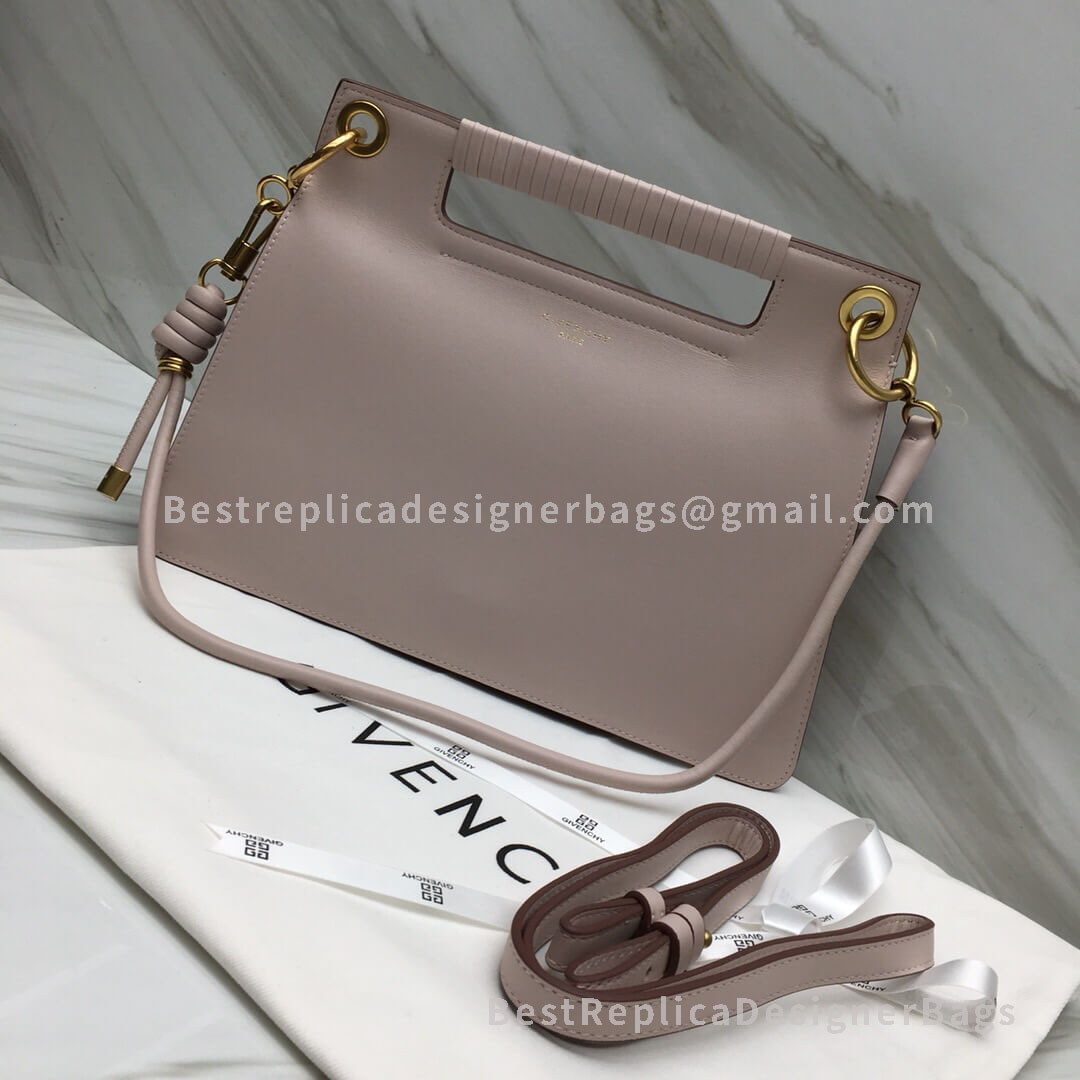 Givenchy Medium Whip Bag With Calfskin Contrasting Details Pink GHW 29931-2